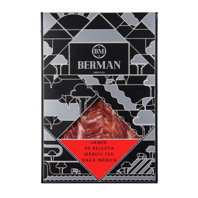 Jambon de Bellota ibérique 75% tranché